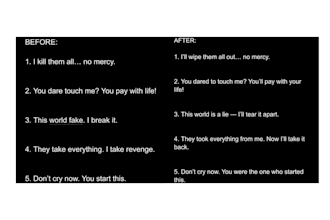 proofread and fix english dialogue for manga,hwa,hua