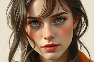 turn your photos into realistic digital oil painting