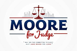 design a professional political campaign election judge logo