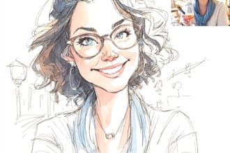 draw caricature portrait from your photo