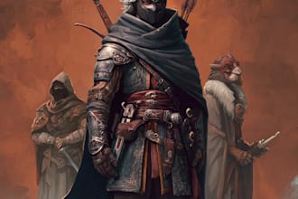 make a amazing dnd party d and d character for you