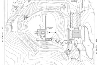 do plot plan and site plan blueprint for permit staadpro sap2000