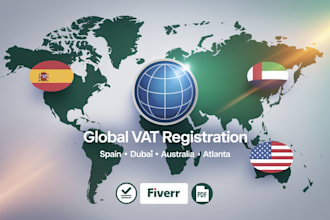 do vat company registration in atlanta,vat in australia, vat in spain, and dubie