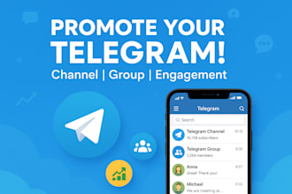 promote your telegram channel, telegram group, telegram engagement