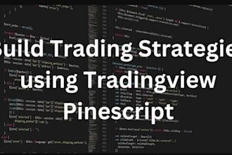 develop custom tradingview indicators and strategies in pine script