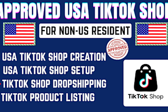 usa tiktok shop USA tiktok account USA tiktok shop primary representative