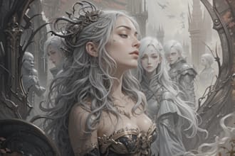 draw original fantasy characters, concept art, fanart