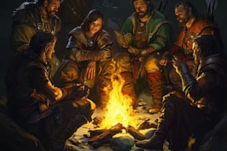 esig a unique original dnd party character, game art