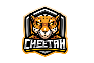 do modern high quality cheetah logo