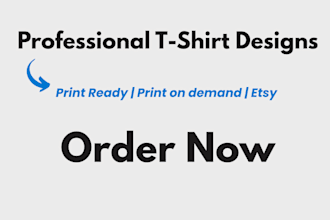 design custom t shirt for your brand or pod store