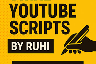 youtube script writing and hindi english script writing