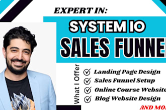 build systeme io landing page, systeme io sales funnel, systeme io blog website