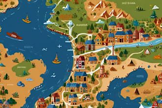 map illustration vector illustration vector map