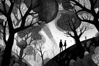draw black and white manga and anime art