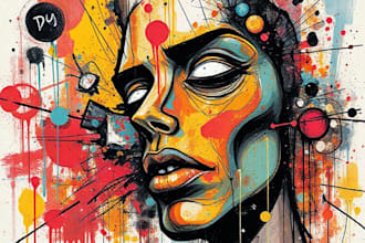 do illustration expresionism art, graffity, abstract