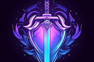 design awesome rpg fantasy or sci fi logo for you
