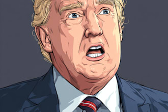 draw political cartoons illustrations