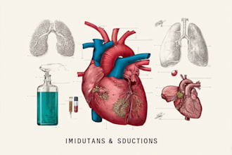 create anatomy, medical, and scientific illustrations and diagrams