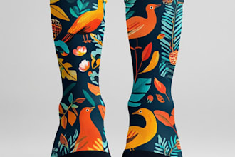 design custom and unique socks design