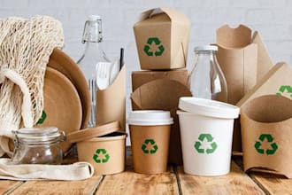 create eco friendly product box and custom label packaging for amazon, ecommerce