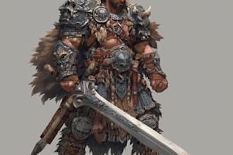 draw fantasy dnd character illustration anime superheroe rpg