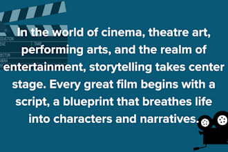 write movie script screenplay writing scriptwriting tv series film recap pitch