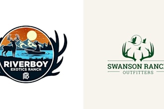vintage mountain outdoor camping or hunting logo