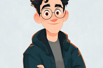 make a disney cartoon portrait art for you