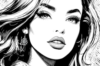 draw comic pop art portrait