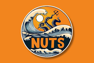 design an outdoor camp adventure mountain beach logo