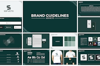design a professional brand style guide, brand book, and visual identity