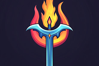 create logo designer anime, fantasy