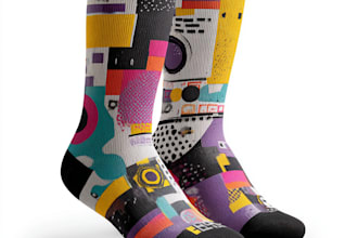 design all types of sports socks, knitted socks