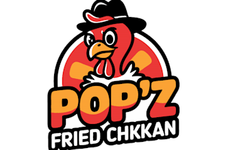 do modern chicken logo unlimited revision