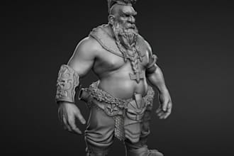 sculpt 3d head bust,zbrush sculptor, creature model for 3d printing, 3d stl toys