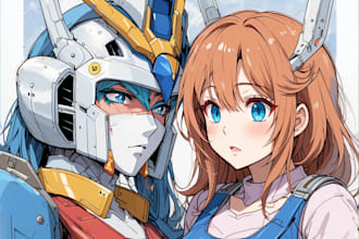 draw gundam, transformer, robot, armor, and mecha, concept