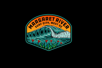 create an unique and surf, travel agency or beach logo
