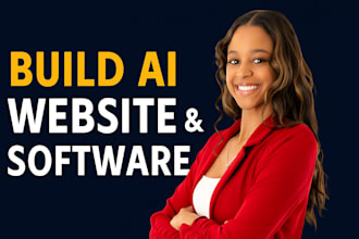 build ai website ai tool or custom ai software saas with automation and chatbot