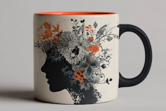 make awesome custom coffee mug design