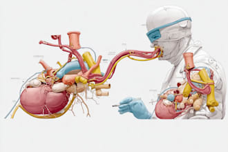 draw exercise, medical and anatomy illustrations