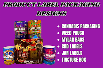 do weed pouch, mylar bag, cbd label, jar cannabis packaging design with qr code