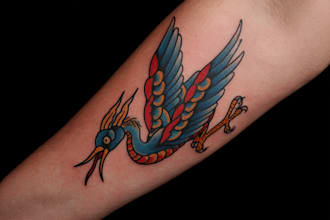 create a traditional or old school style tattoo design