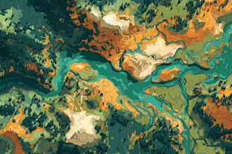 designs and illustrates your custom vector travel map