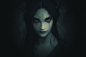 do artwork for tshirt dark art, horror, creepy illustration