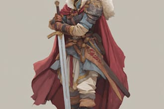 paint your fantasy dnd character illustration