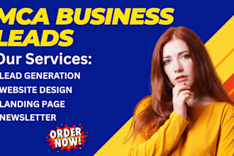 generate exclusive business loan leads, mca loan leads for business