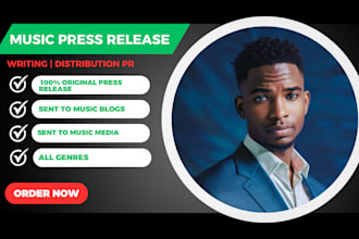 do music press release writing,distribution,and promotion for your song or album