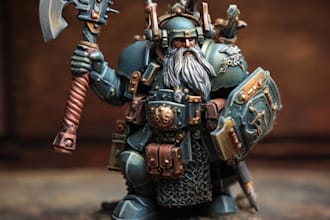 paint warhammer 40k, space marine portrait art