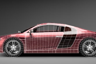 build realistic vehicle for animation, beamng drive, fix 3d polygon, car rigging