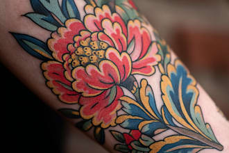 create unique custom geometric tattoo design